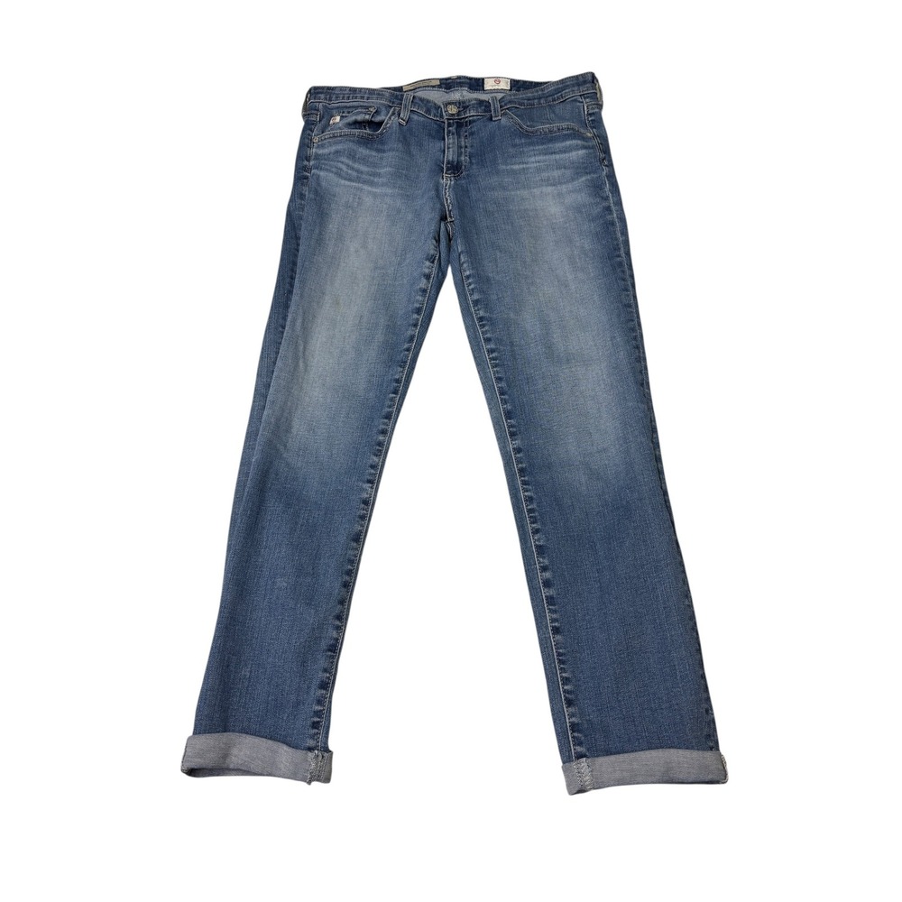 AG Adriano Goldschmied The Stilt Roll-Up‎ Cigarette Jeans Blue 30X26 REV1333-13Y